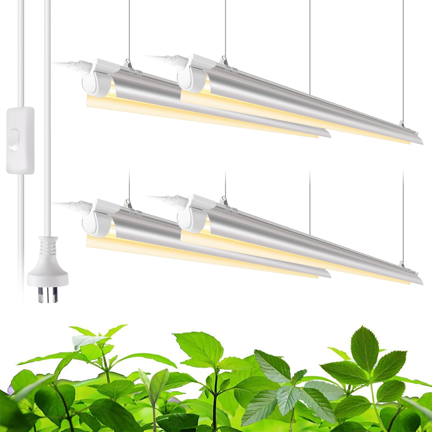 Barrina T8 30W LED Grow Lights 3FT Yellow Light | Reflectors & Linkable | QI30