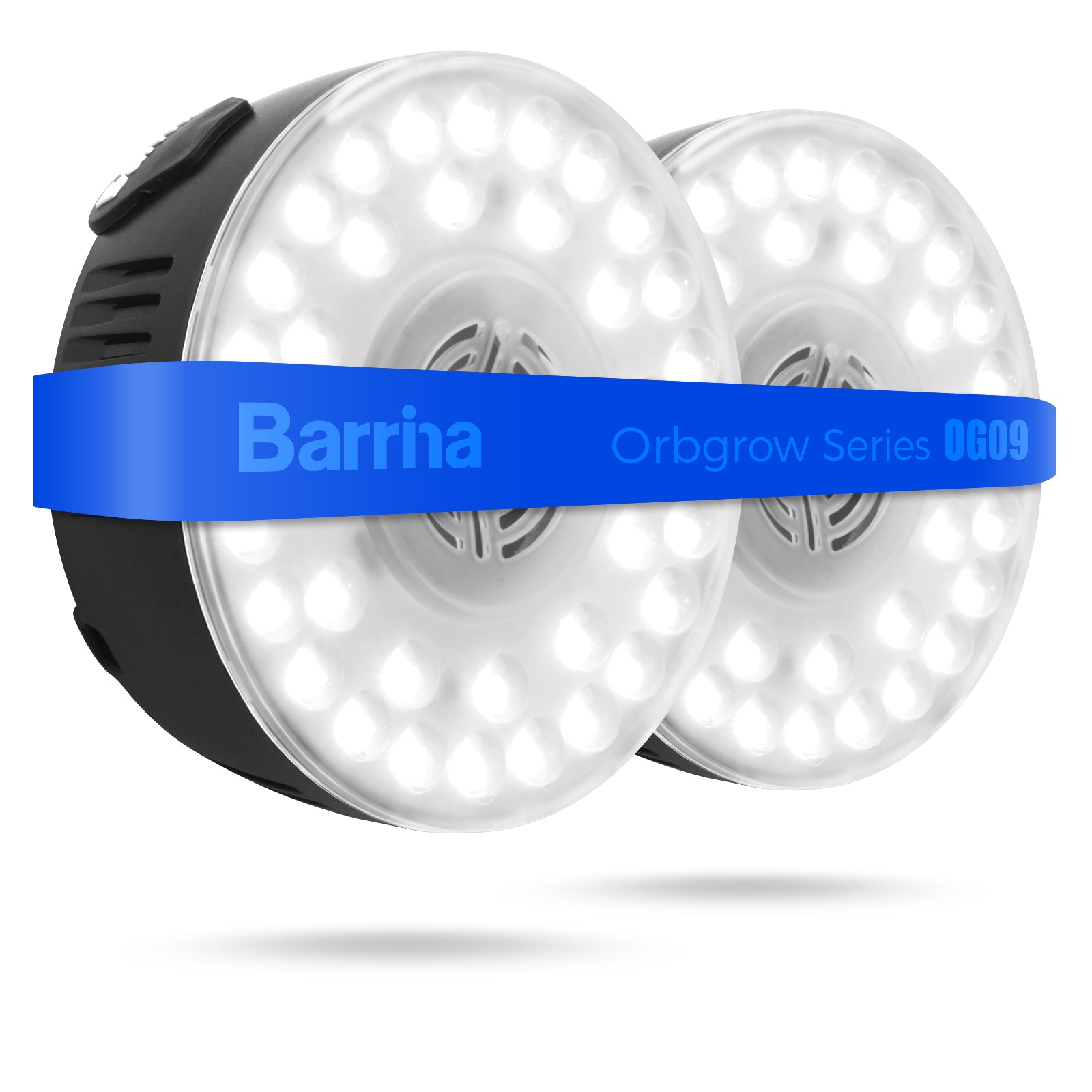 Barrina OG09 Orbgrow Series 9W Puck LED Grow Lights 5000K | Magnetic & Linkable (Black Color))