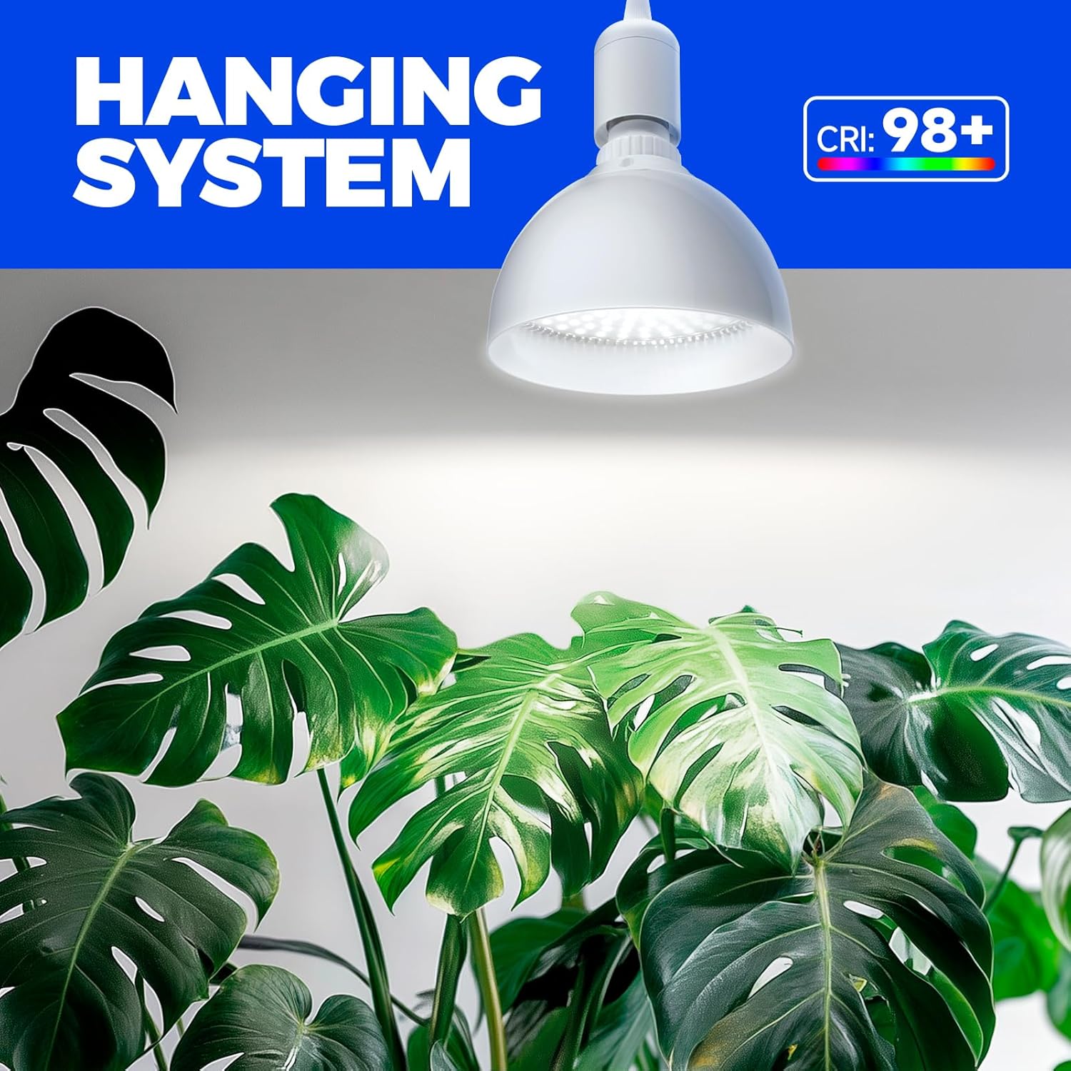 Barrina PAR38 25W LED Hanging Grow Light 5000K | Full Spectrum & Timer | TB25