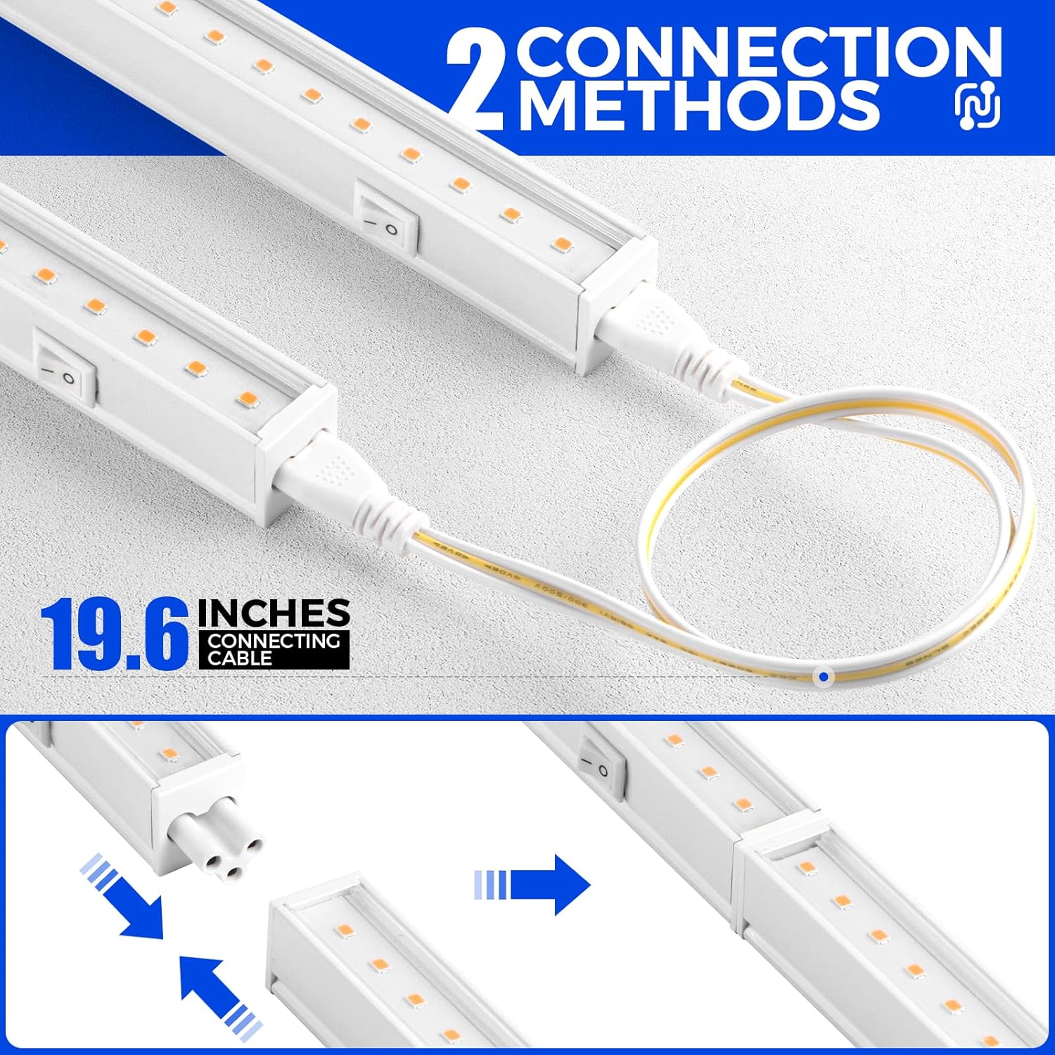 Barrina T5 16W LED Grow Lights 3FT Pinkish White | Full Spectrum & Linkable | MI16