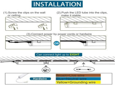 How to install t5 integrated led fixture? - Barrina led