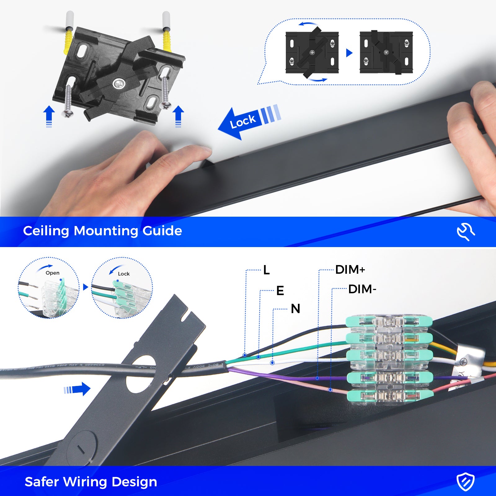 Barrina 5568 Remote Series 2nd-Generation 216W Square Set LED Linear Lights 5FT * 5FT 3000K - 6000K 21600LM | Seamless Connection & Color Changing