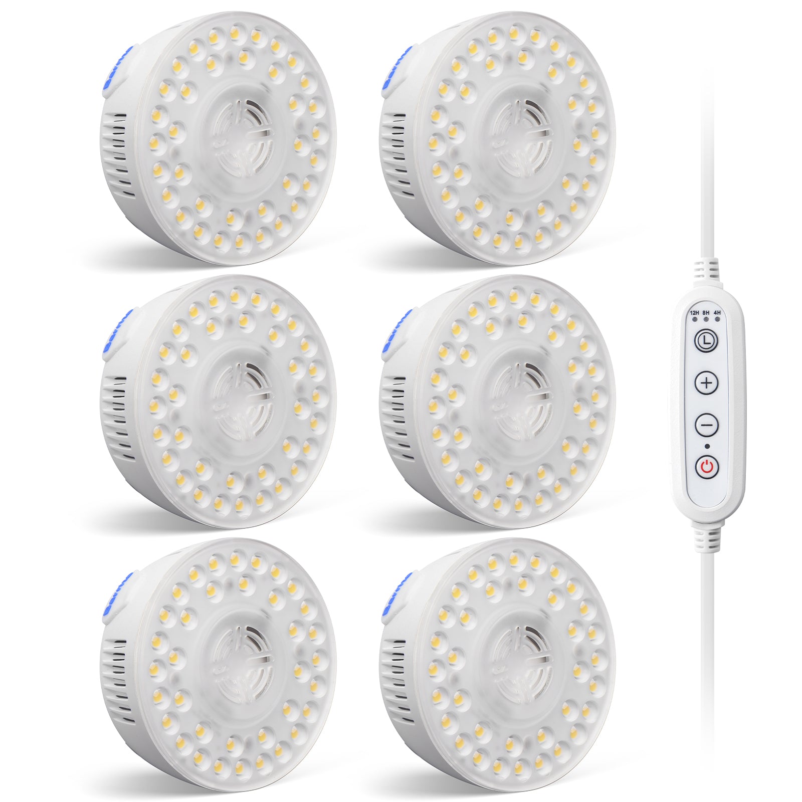 Barrina OG09 Orbgrow Series 9W Puck LED Grow Lights 5000K | Magnetic & Linkable with Smart Timer & 5 Level Dimmable