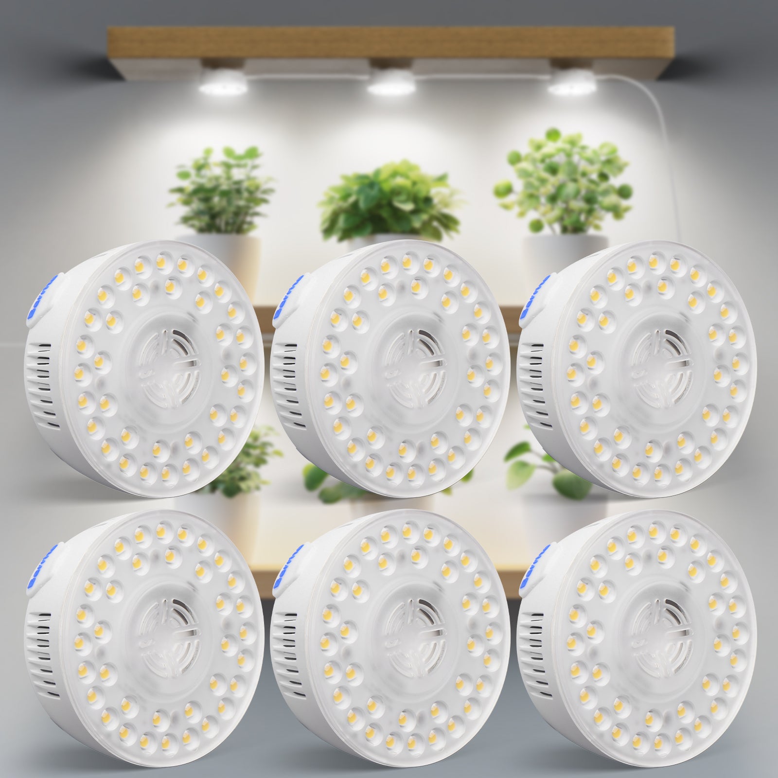 Barrina OG09 Orbgrow Series 9W Puck LED Grow Lights 5000K | Magnetic & Linkable