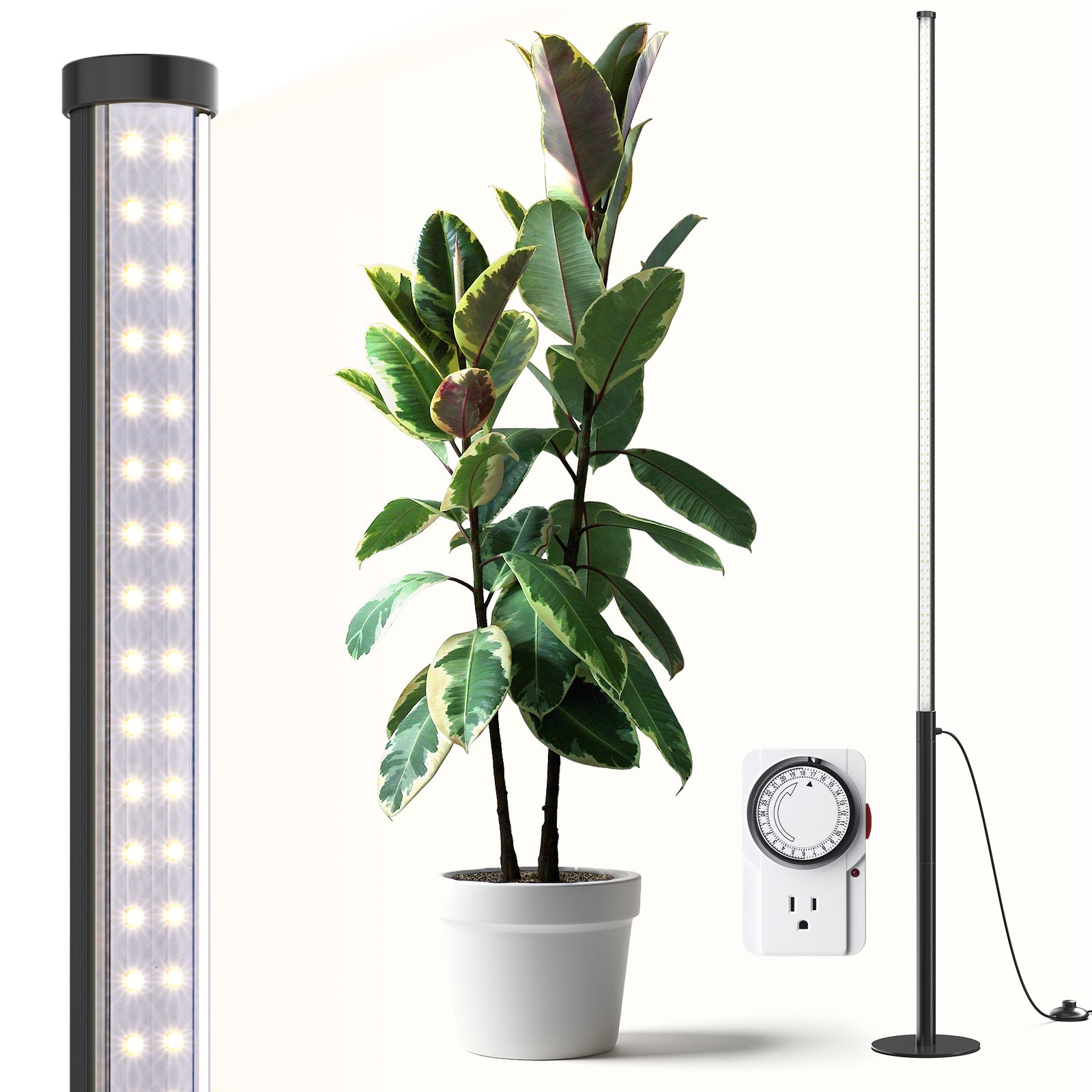 Barrina T10 Pro 42W LED Standing Grow Light 4FT-5.6FT 5000K | Timer & Full Spectrum | T10L42