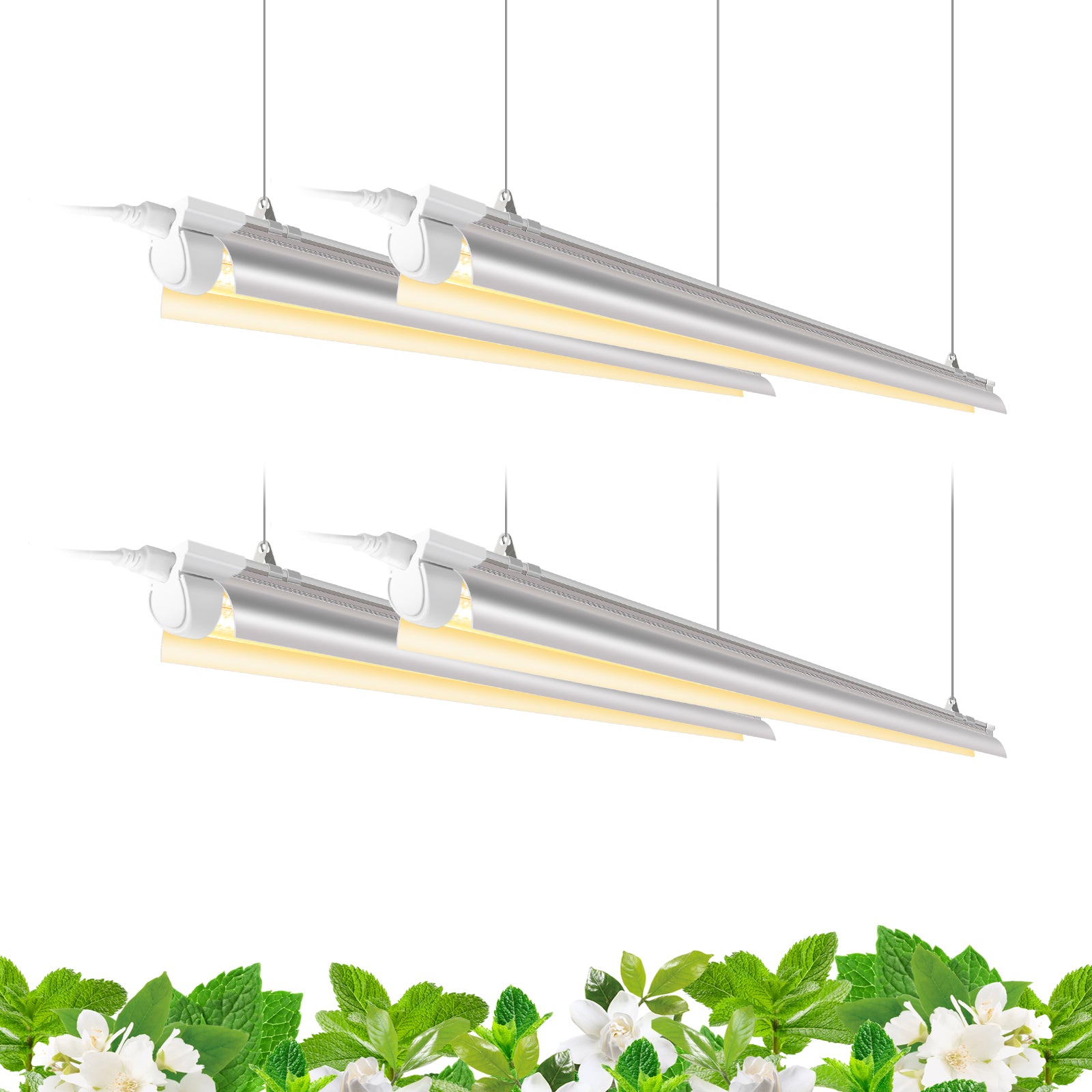 T8 LED Grow Light,4FT,42W,Full Spectrum,Linkable,Reflector Design,QL42