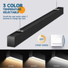 Barrina LED Linear Light 2700K 4000K 5000K Color Changing ETL Listed,4 Pack Black 5568-0-10V Series