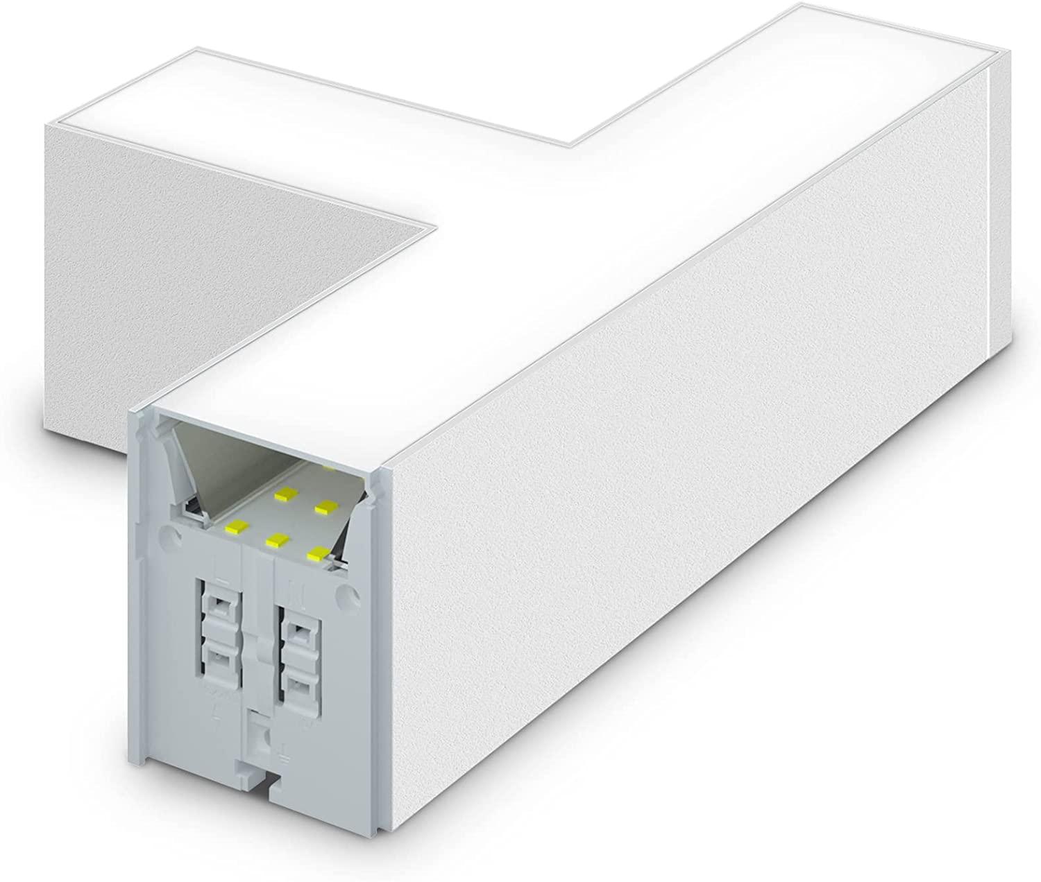 5566 Linear Light T - Shape Connector,14W,3000K to 6000K,1 Pack,White,XA5C14(H) - Barrina led