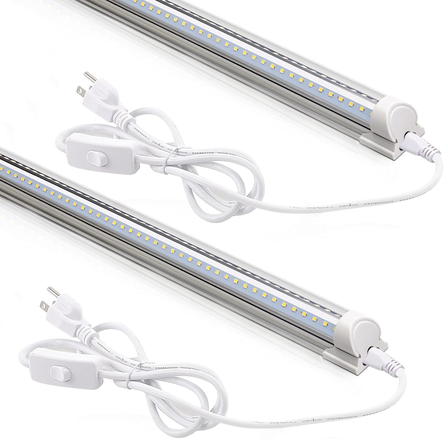 Barrina T8 20W LED Shop Light 2FT 5000K 3000LM | Clear Cover & V Shape Tube | BAF20