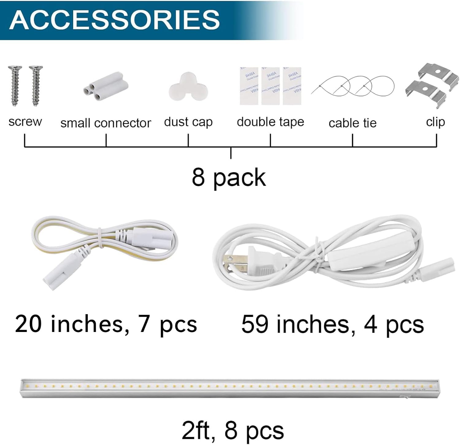 T5 LED Grow Light,2FT,10W,Spectrum,MF10