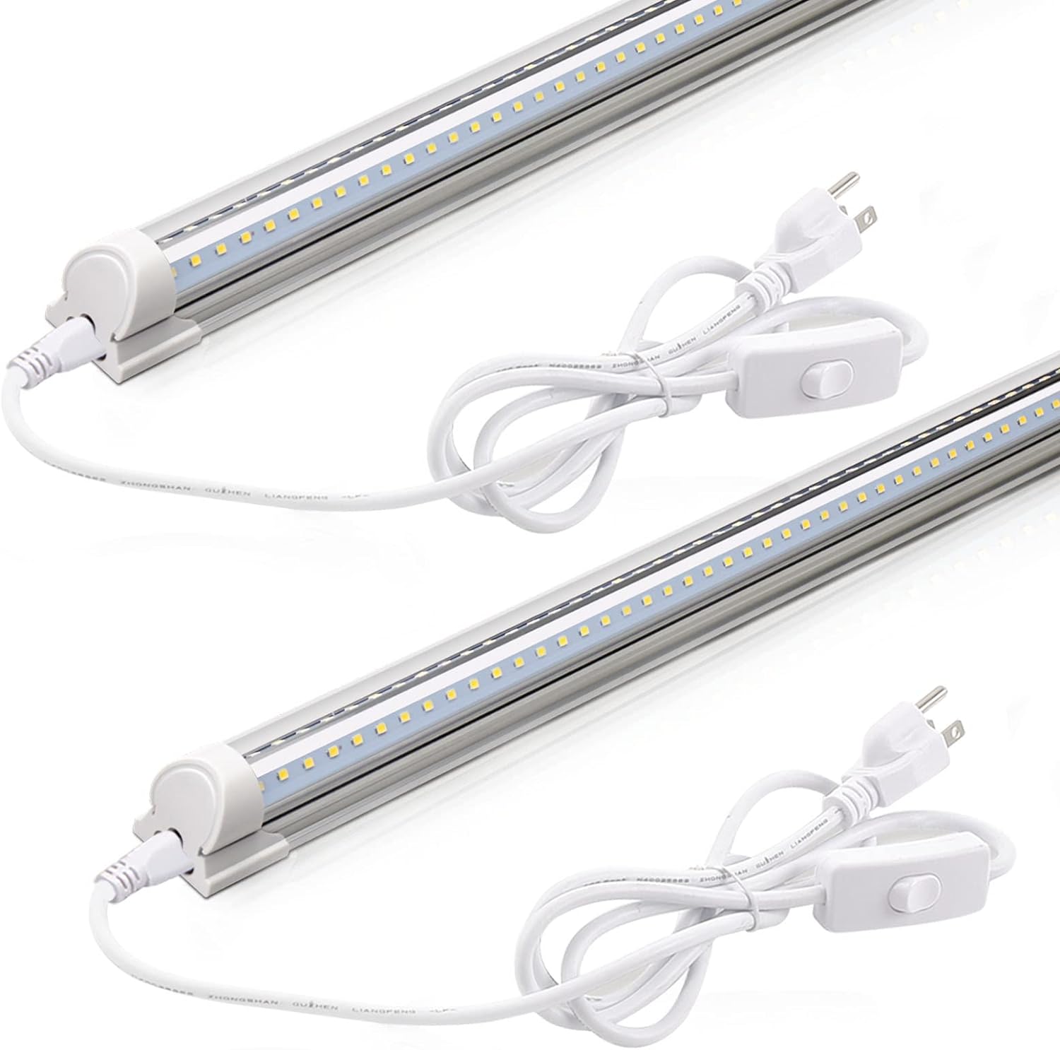 Barrina T8 20W LED Shop Light 2FT 4000K 3000LM | Clear Cover & V Shape Tube | BAF20