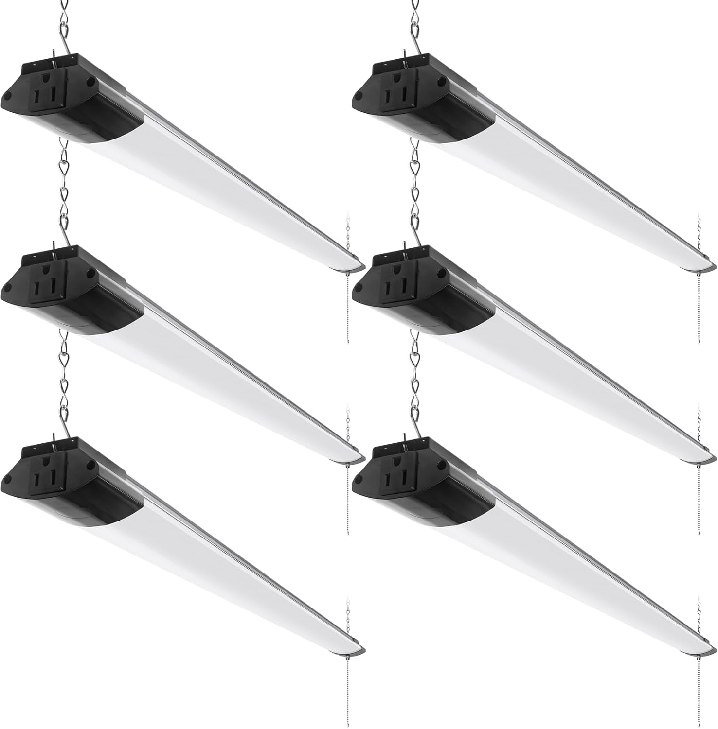 Suspended LED Shop Light 84W 10000LM,Hanging or Flush Mount