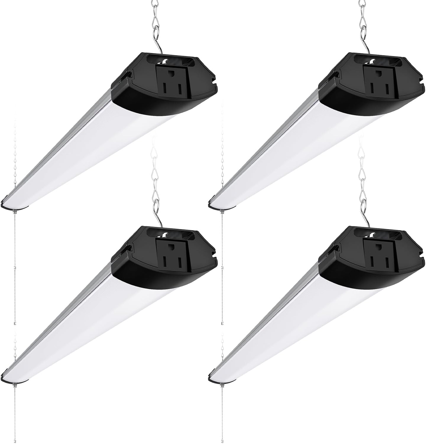 Barrina 84W LED Shop Light 4FT 6500K 10000LM | Hanging & Flush Mount 4 Pack | BS84