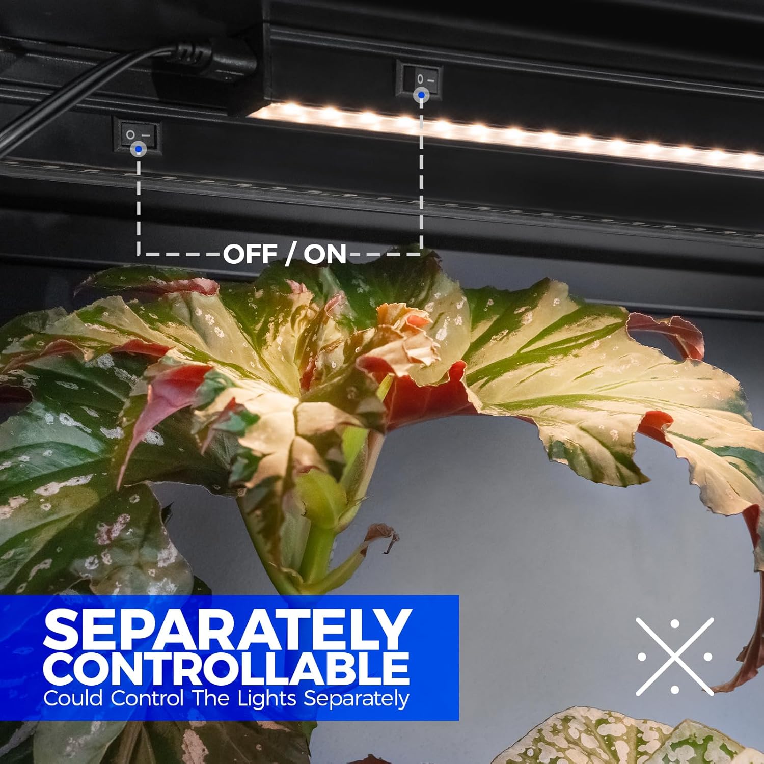 Barrina T5 20W LED Grow Lights 4FT Yellow Light | Magnetic Installation & Linkable | NL20