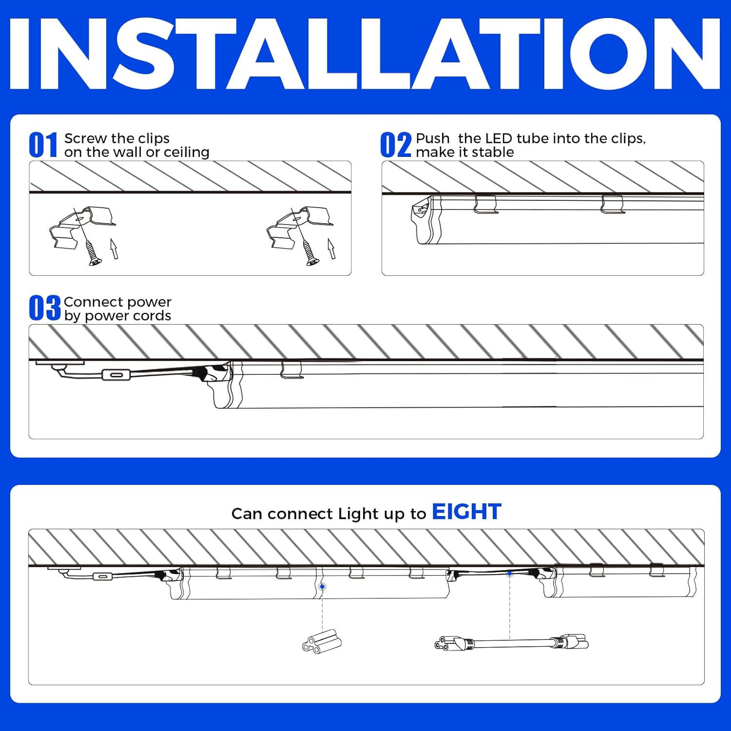 Barrina T5 22W LED UV Black Lights 4FT | Linkable | UL22