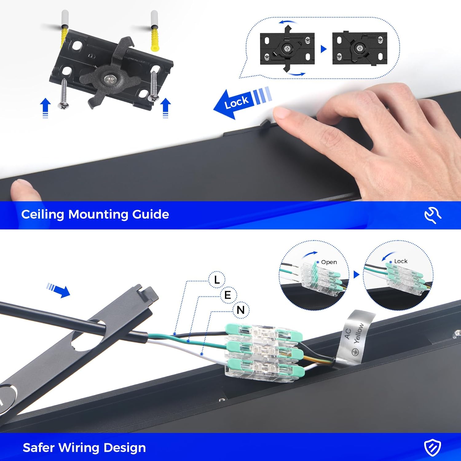 Barrina 3575 Remote Series 2nd-Generation 40W LED Linear Lights 4FT 3000K - 6000K 4000LM | Seamless Connection & Color Changing