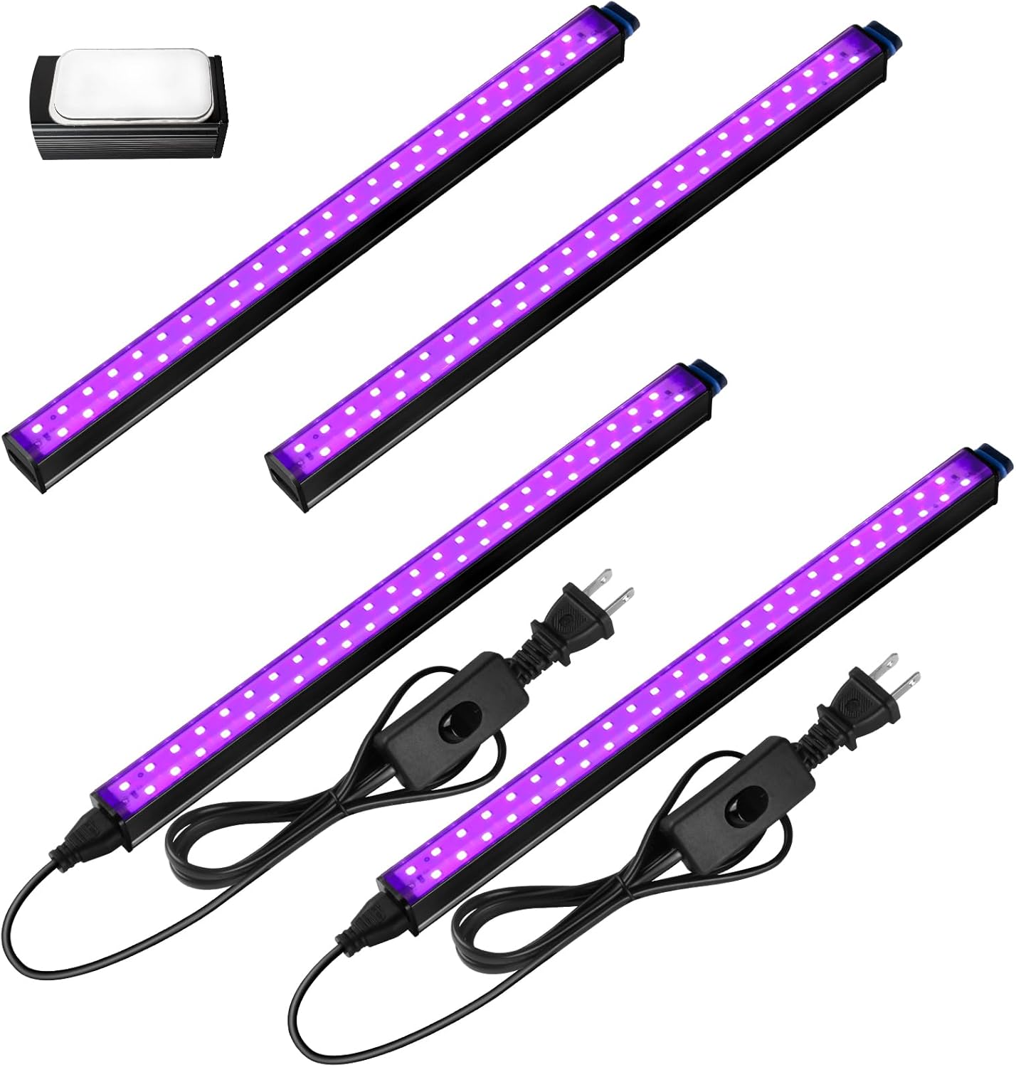 Barrina T5 10W UV LED Blacklight Bar 1FT | Magnetic Installation & Christmas Party | U10