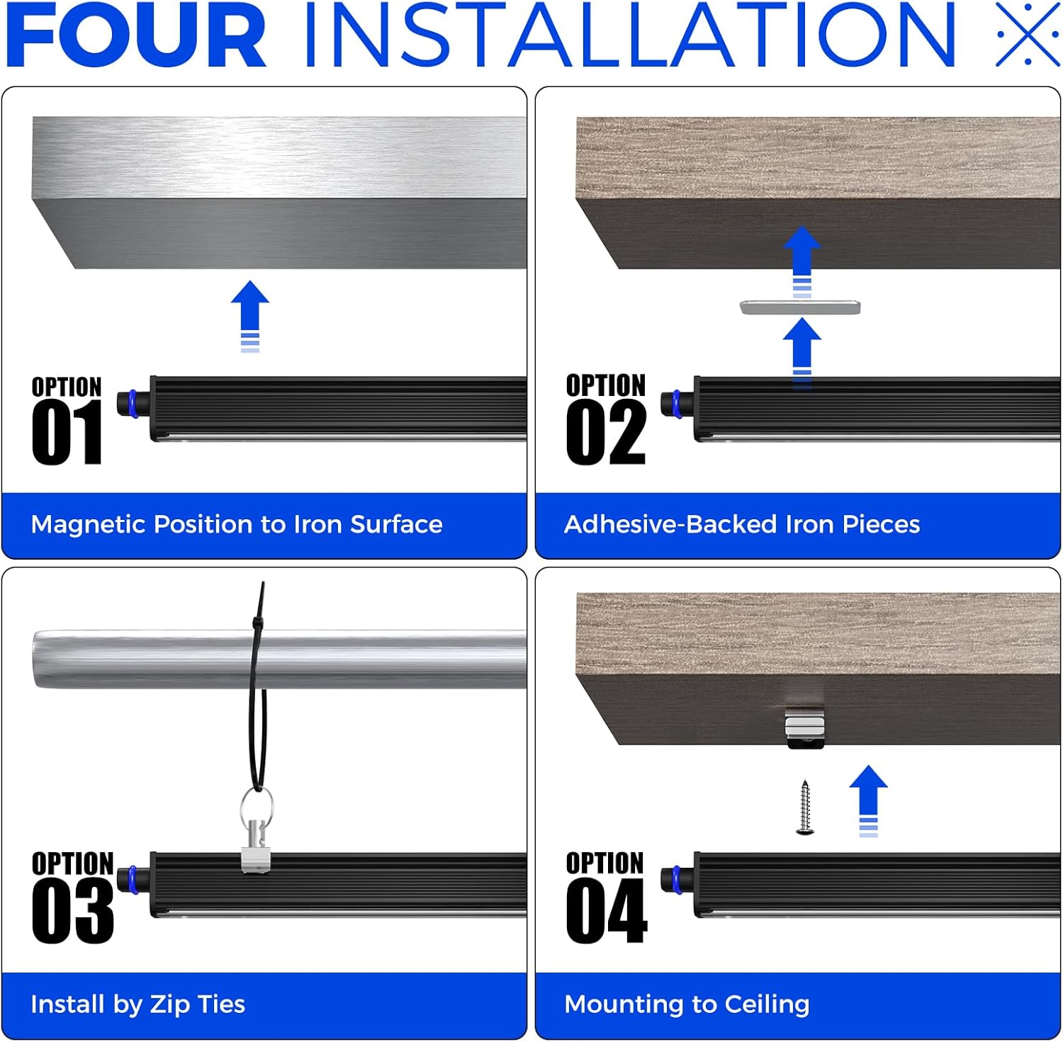 Barrina T5 10W LED UV Black Lights 1FT | Magnetic Installation & Linkable | UC10