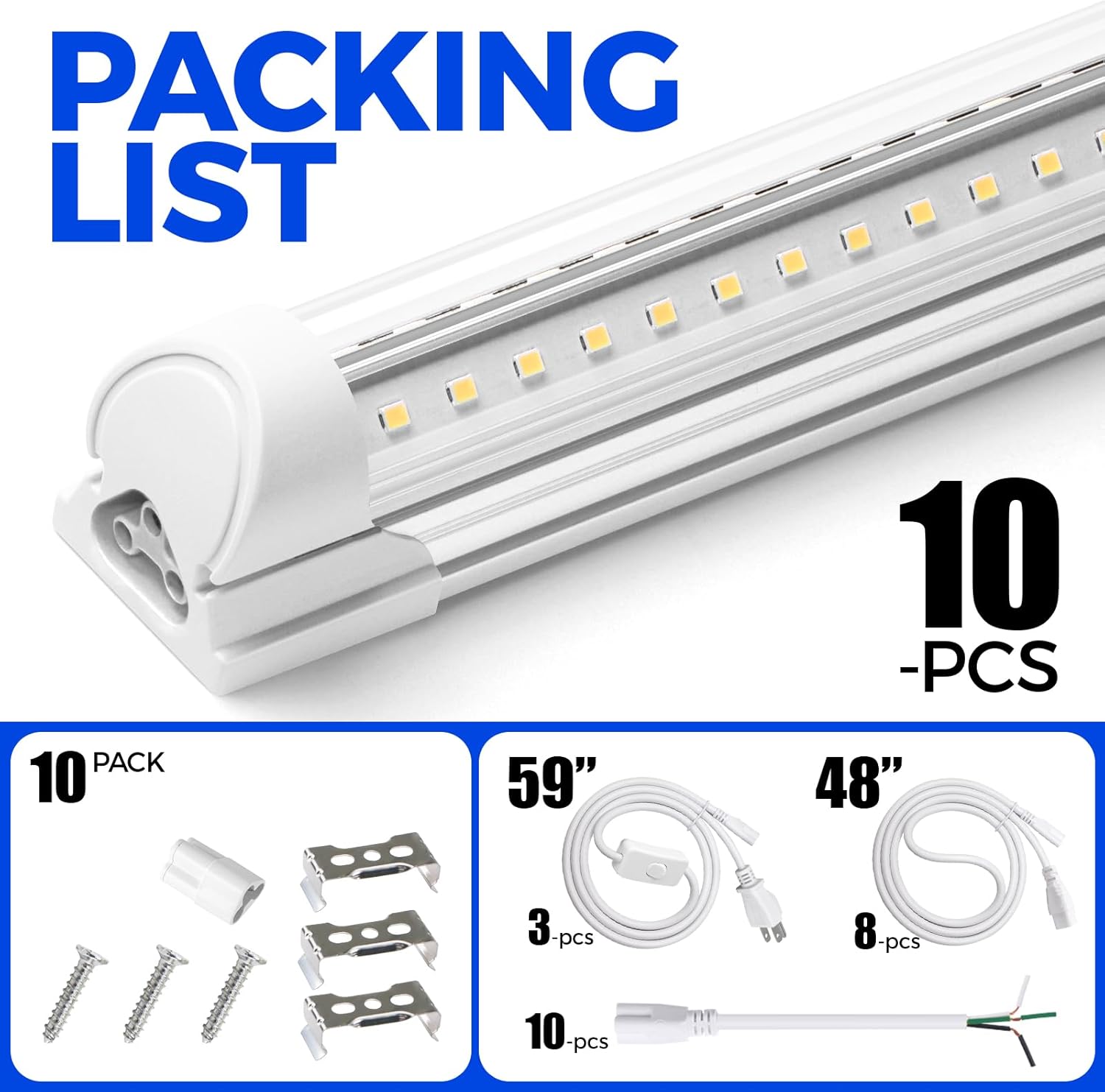 5000k led shop light 8000 lumens hotsell