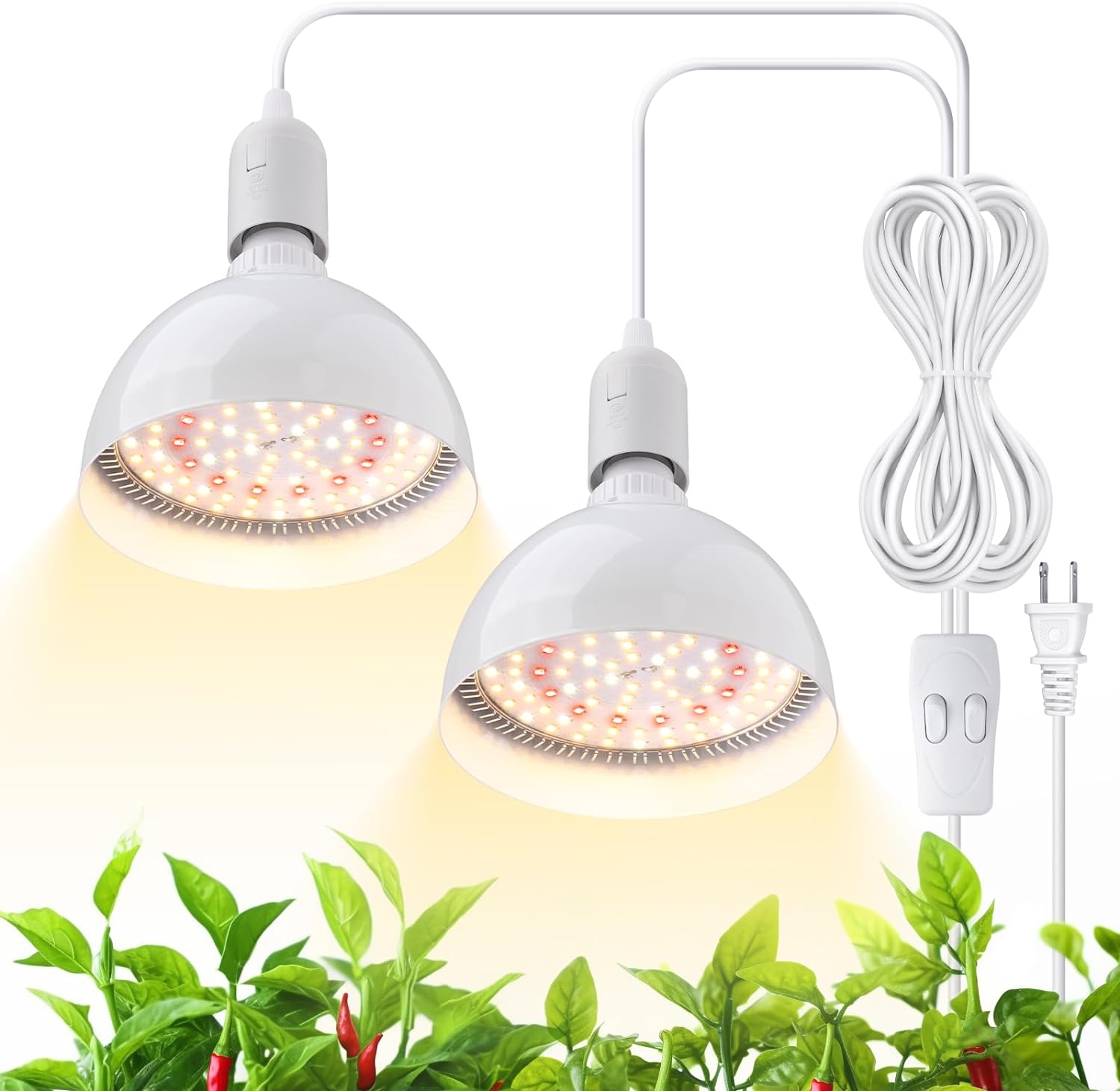 Hanging LED Grow Light Bulb,4FT,25W,Full Spectrum,TB25