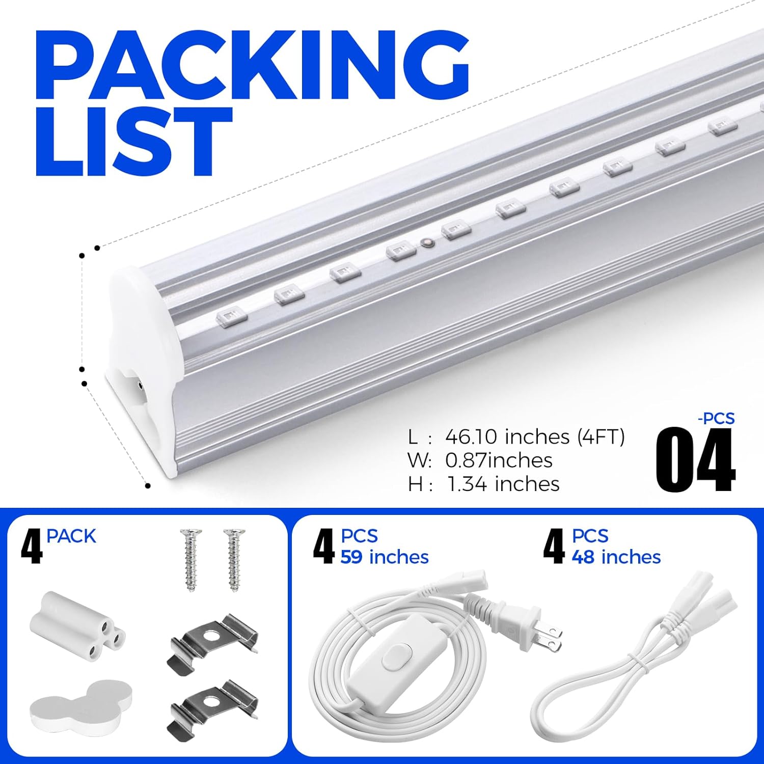 Barrina T5 22W LED UV Black Lights 4FT | Linkable | UL22