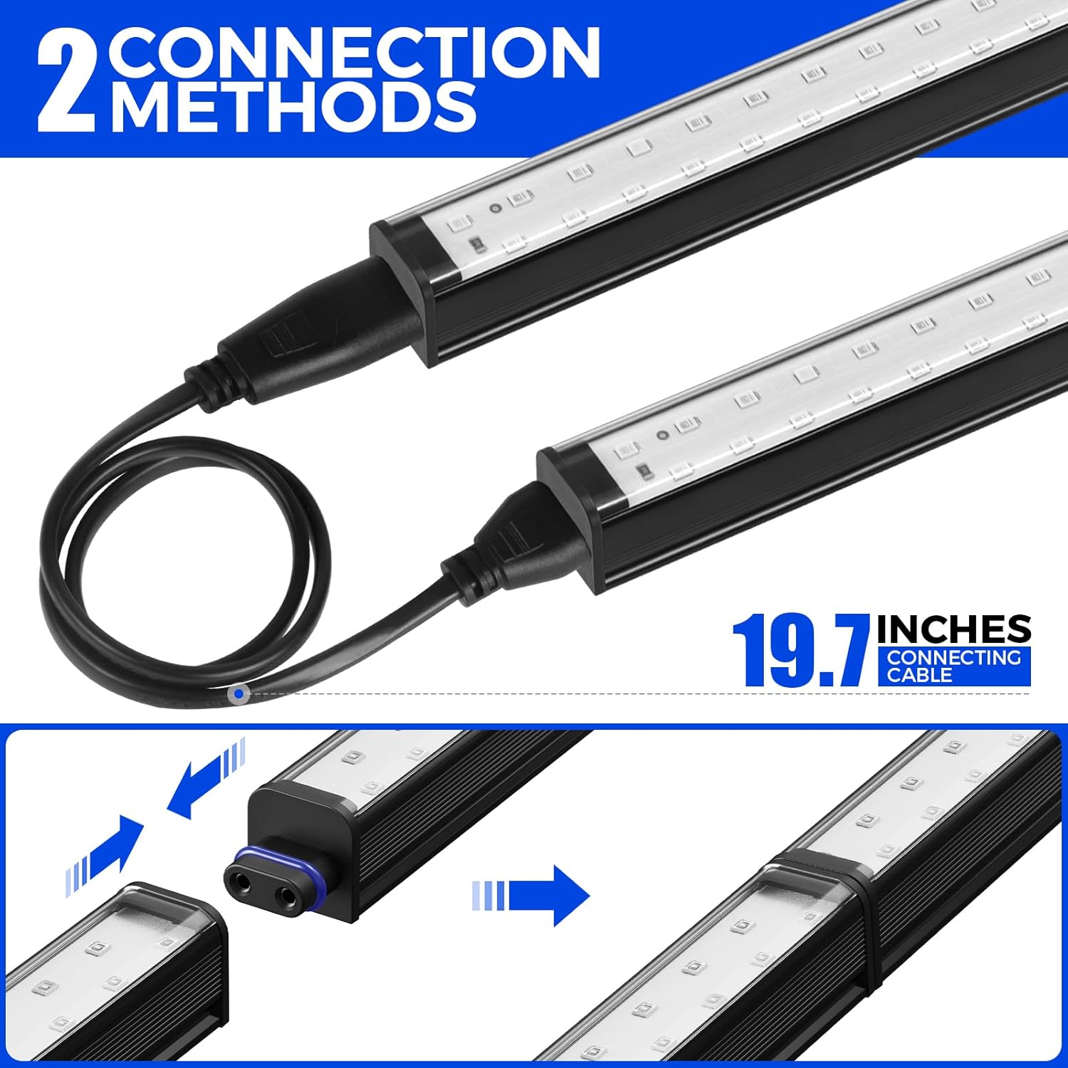 Barrina T5 10W LED UV Black Lights 1FT | Magnetic Installation & Linkable | UC10