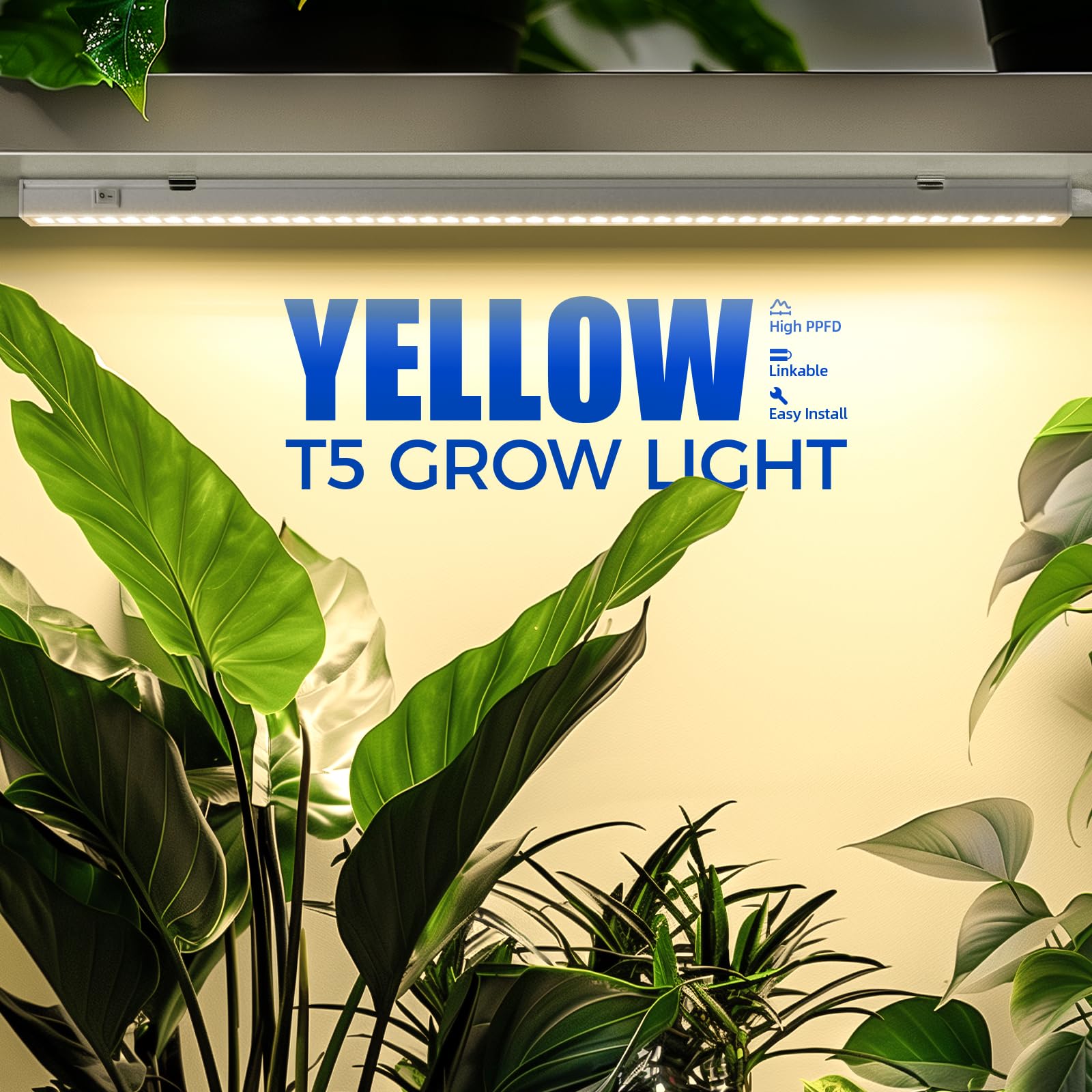 T5 Pro LED Grow Lights with Reflector Cup for Indoor Plants