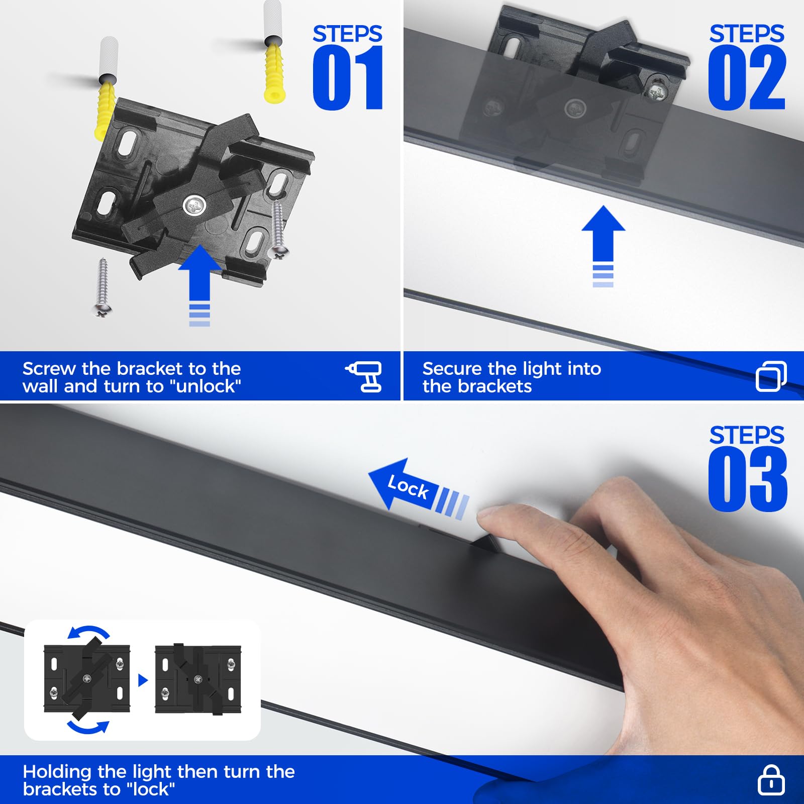 5568 Remote Series 4FT LED Linear Light, Black 2nd-Generation