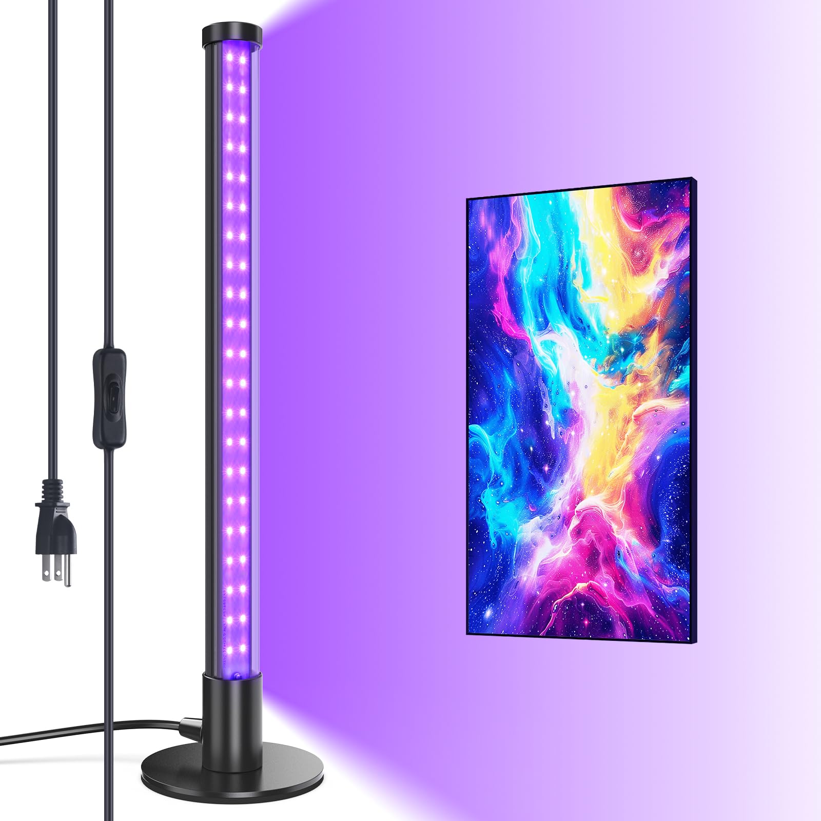 Barrina T10 14W LED Standing UV Black Lights 4FT | 385-400nm Ultraviolet Wavelength | T1014