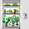 Barrina Plant Stand with Grow Lights 4-Tier with 6-Pack 180W T8 3FT  Grow Lights, Settable Timer Socket (35.4"x13.8"x59")
