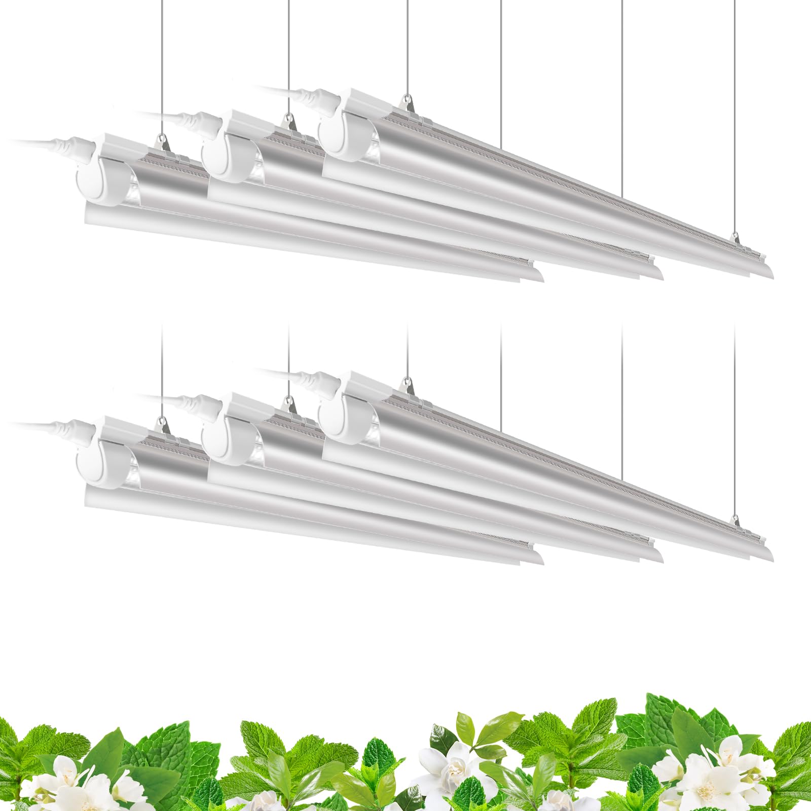 T8 LED Grow Light,4FT,42W,Full Spectrum,Linkable,Reflector Design,QL42