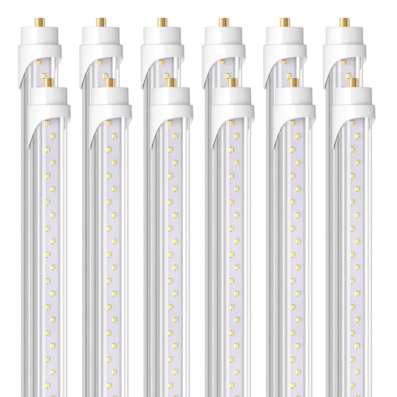 T8 LED Tube Light,8FT,44W,6500K,12 Packs,TB44X(6)