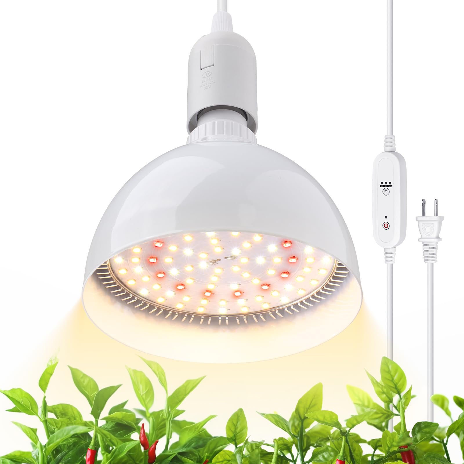 Hanging LED Grow Light Bulb,4FT,25W,Full Spectrum,TB25