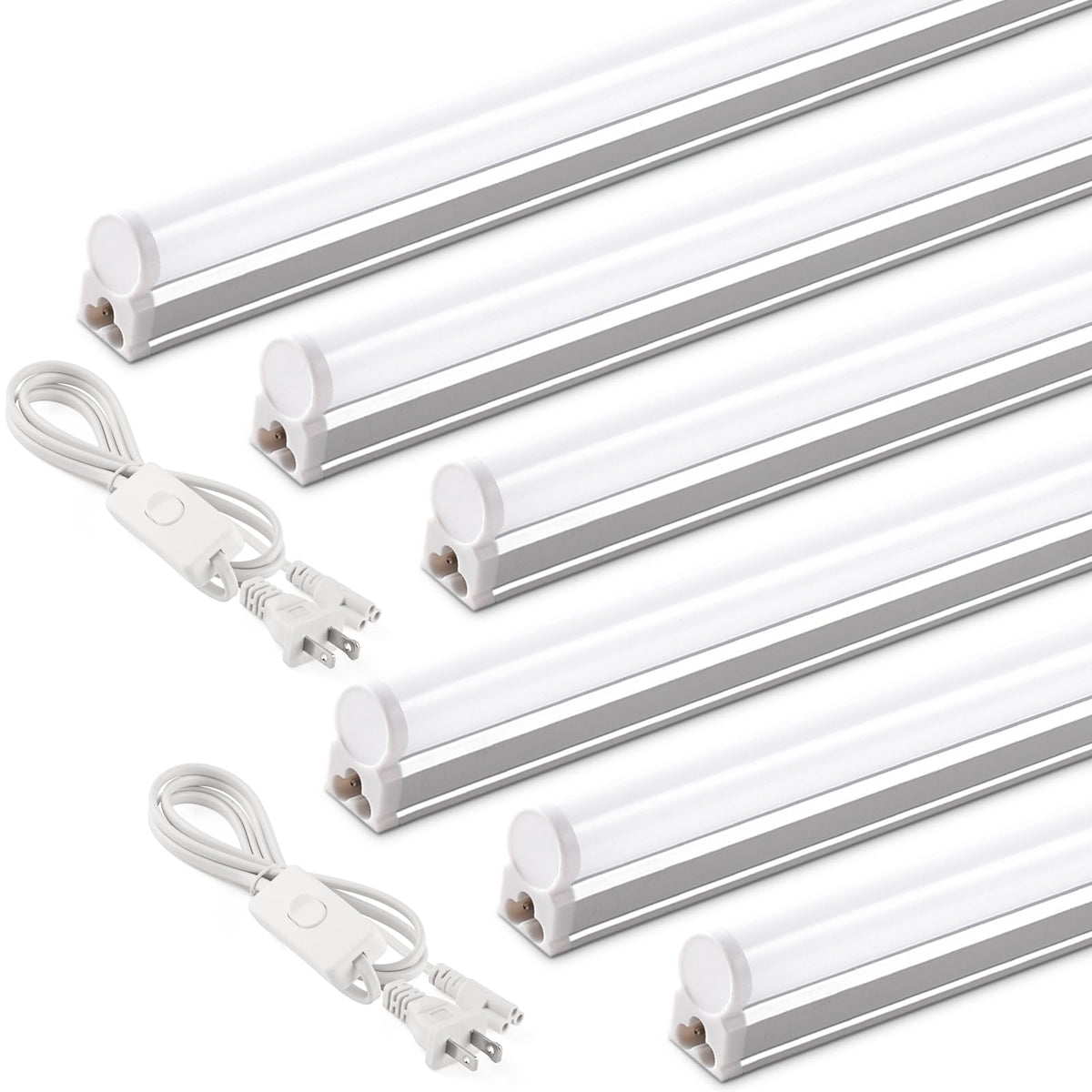 Barrina T5 20W LED Shop Lights 4FT 3000K 2200LM | Linkable & Corded El