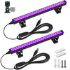 Barrina Blacklight Strip Lights, 10W 1ft USB Adjustable Halloween Decorations, Portable UV Light Strip for Bedroom