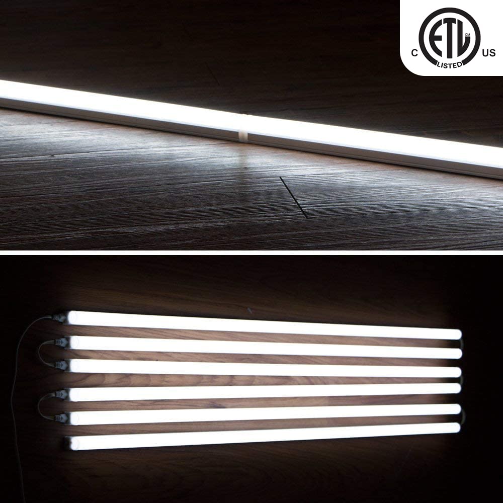T5 LED Shop Light,6500K,4FT,20W,2200lm,(6 Pack),A20L(6)