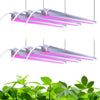 Barrina LED Grow Light 252W(6 x 42W 1400W Equivalent) 4ft T8 Full Spectrum V-Shape with Reflector Combo Linkable Plant Lights for Indoor Plants 6-Pack - Barrina led