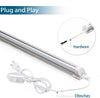Barrina LED Shop Light T8 3Ft 30W 4000LM 5000K Daylight Hight Output Linkable for Workshop Garage V Shaped Clear Cover (Pack of 6) - Barrina led