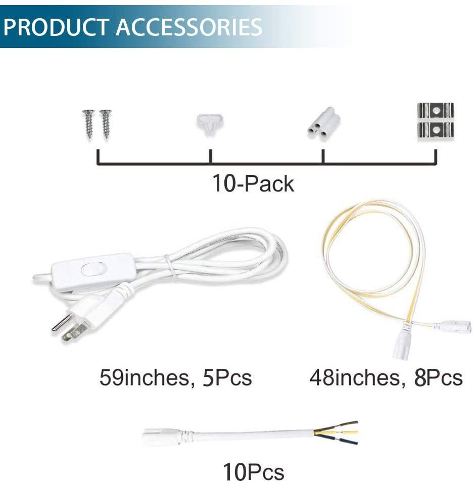 Barrina led shop light deals 4ft 40w 5000lm 5000k