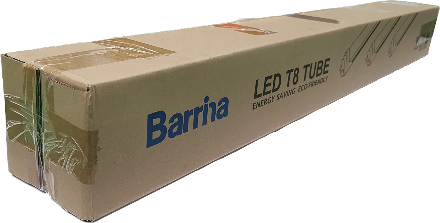 Barrina LED 4 ft tube store lighting 16 pack T8 6000k