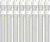 (16-Pack) Barrina T8 T10 T12 LED Light Tube 4FT 24W 6000K 3200 lm Dual-End Powered Clear Cover Fluorescent Light Bulbs Replacement ETL Listed - Barrina led